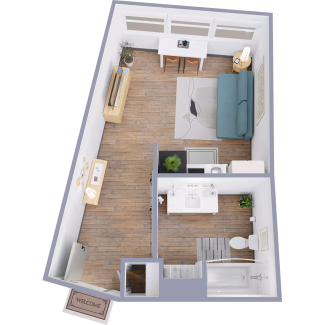 Unit 102 floor plan